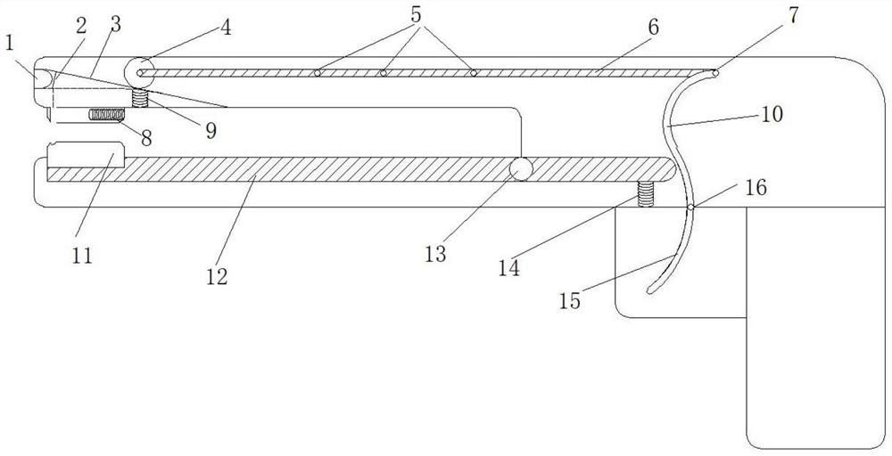 Nasal septum suturing device