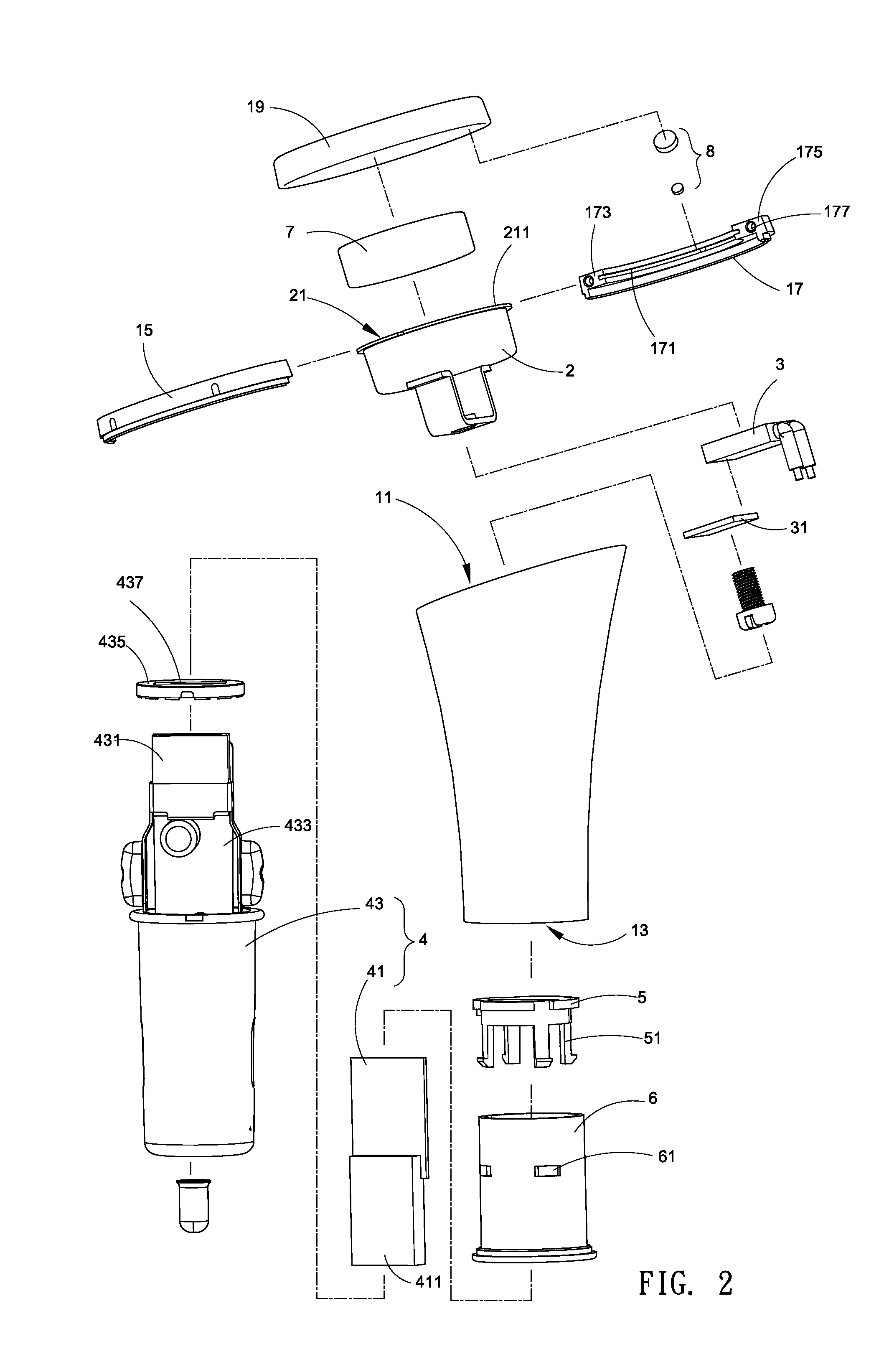 Aroma diffuser having a variable plugging device using an aroma stone