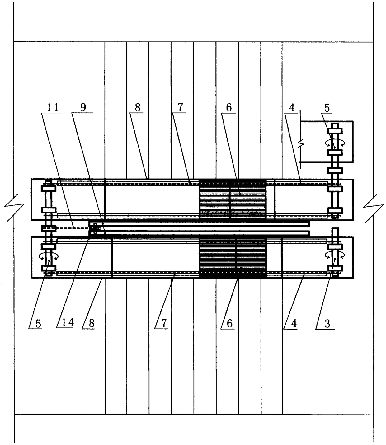 Corridor escalator