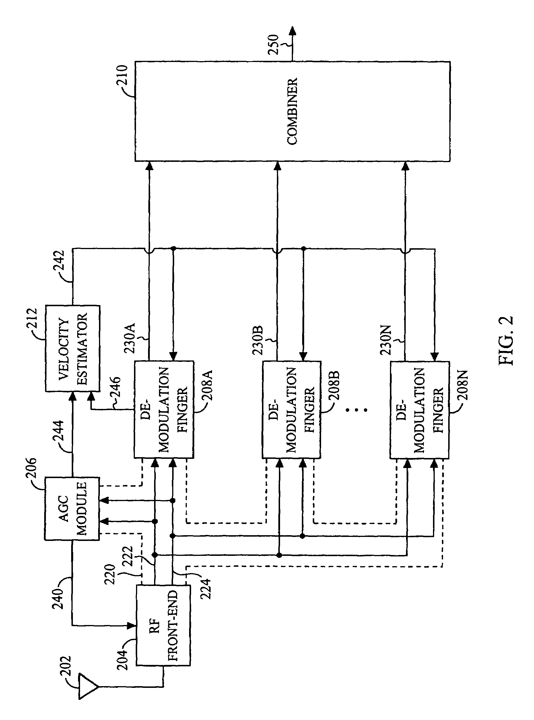 Velocity responsive filtering for pilot signal reception