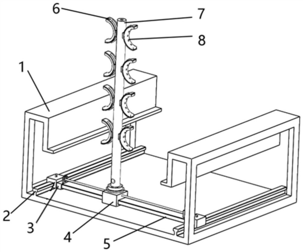 Corrugated pipe group cleaning device