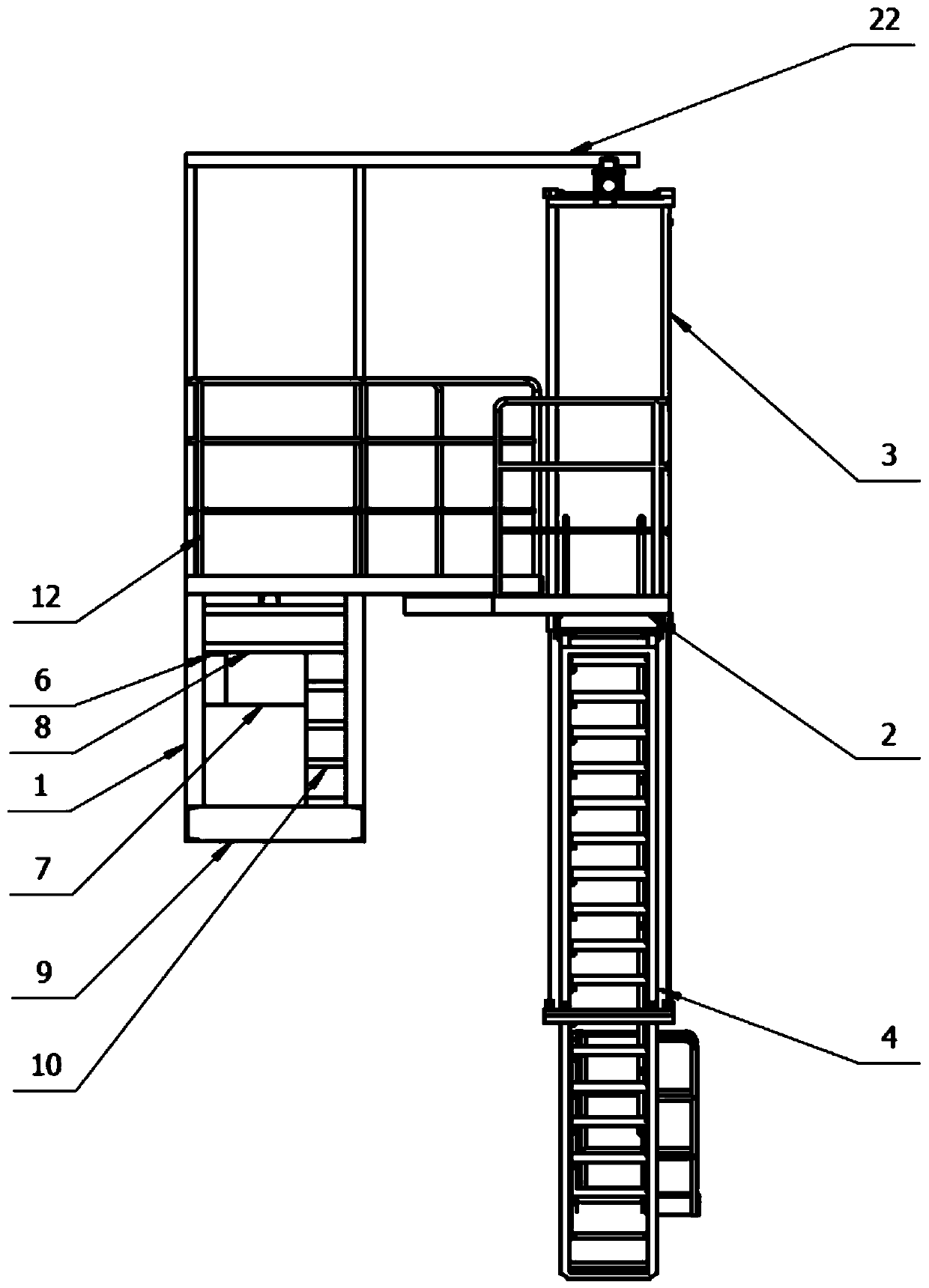 Barge boarding device