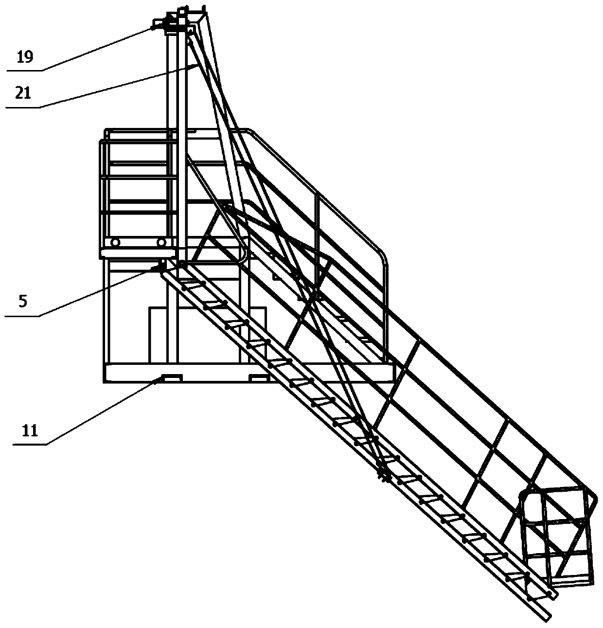 Barge boarding device