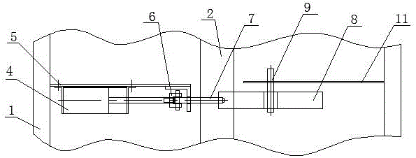 Automatic feeding device of bamboo segment processing machine