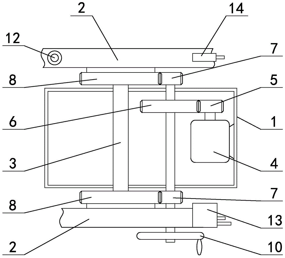 Automatic anti-collision device and method for tower-shaped mast