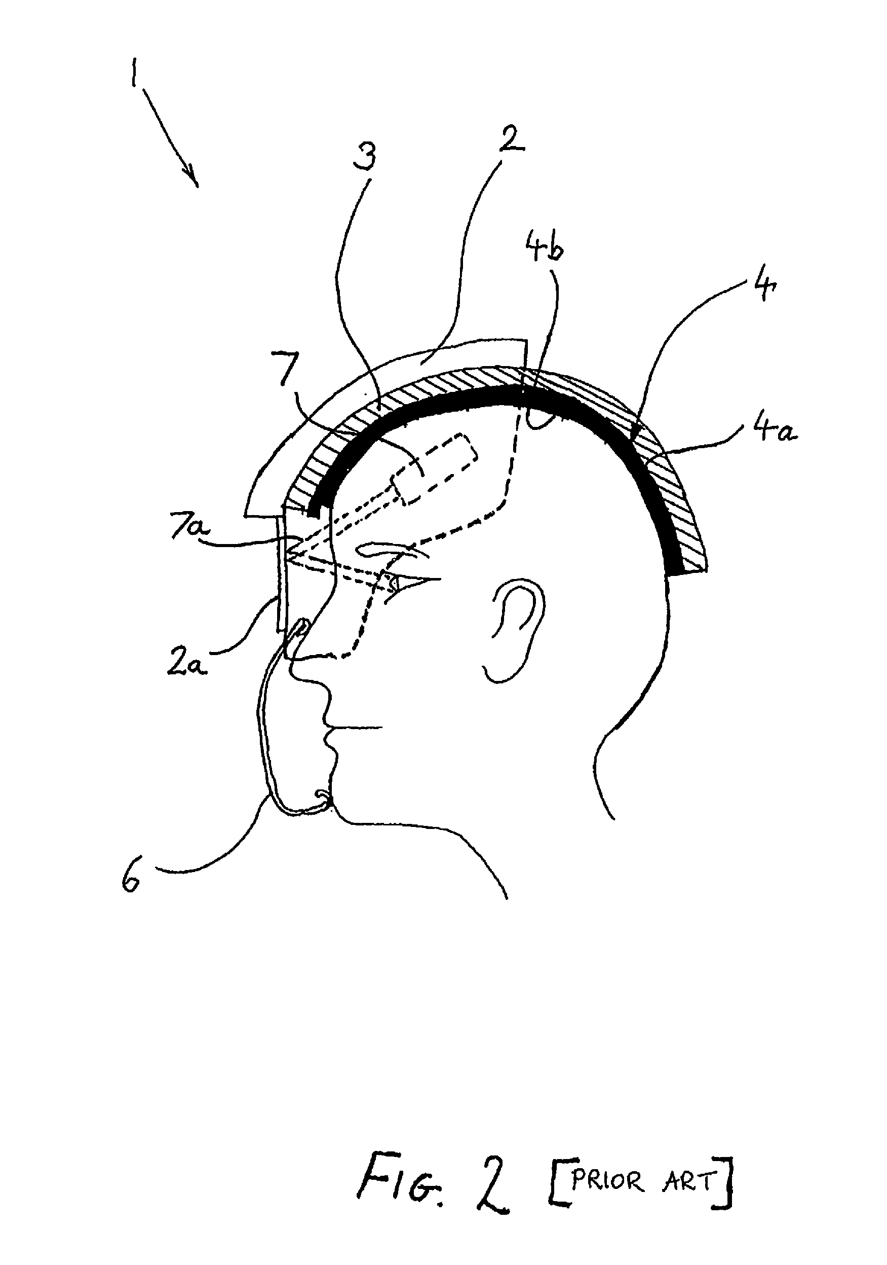 Conformal linear helmet