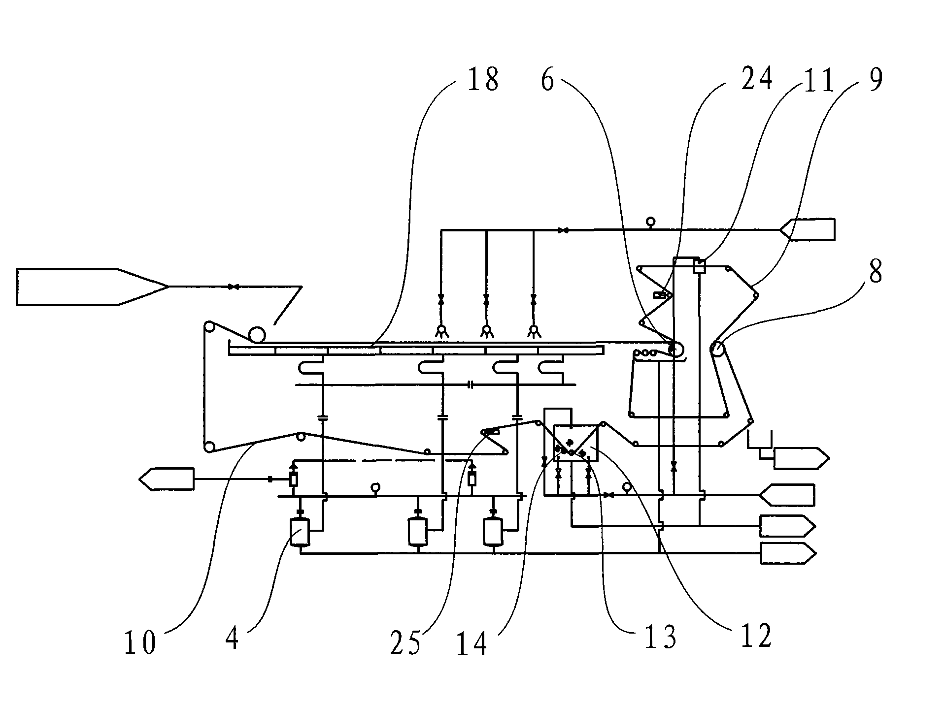 Vacuum belt press filter