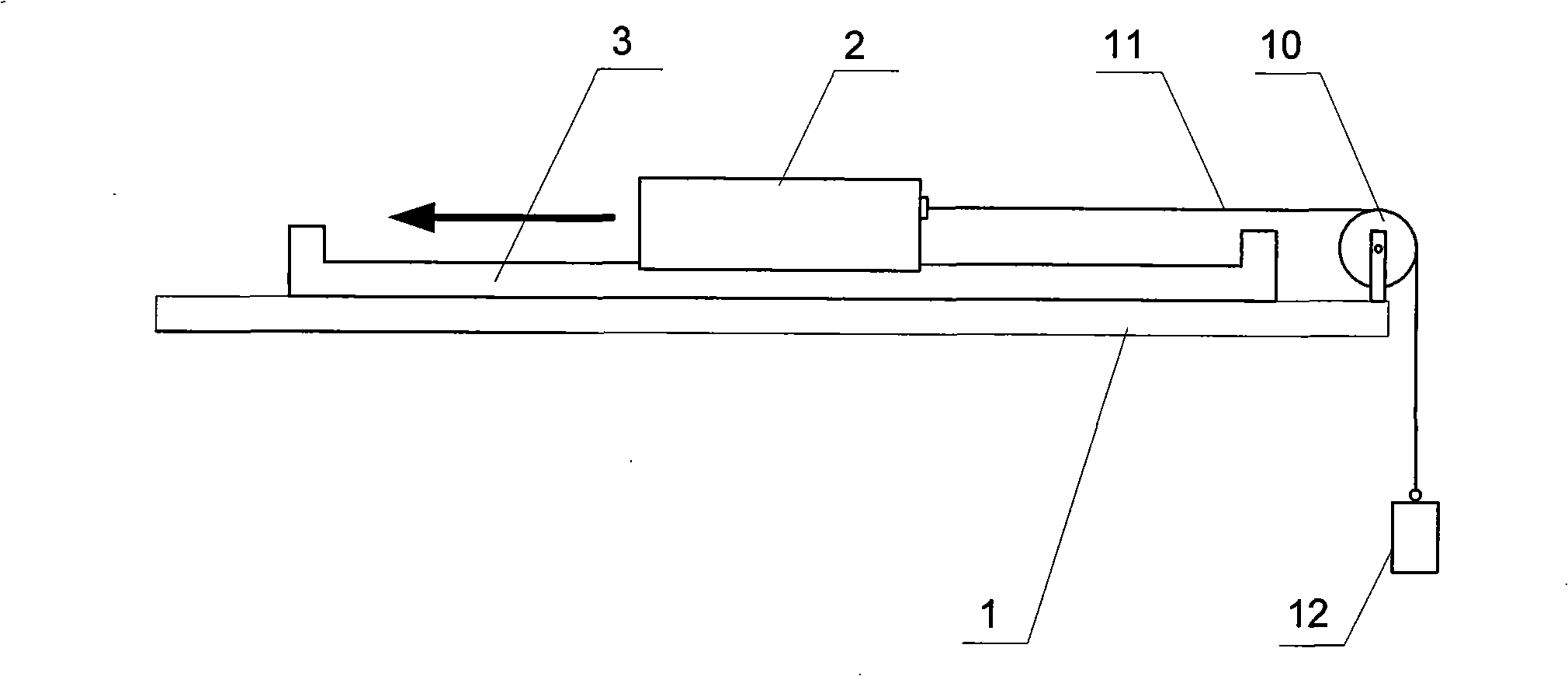 Device for testing constant thrust load of continuous linear motor