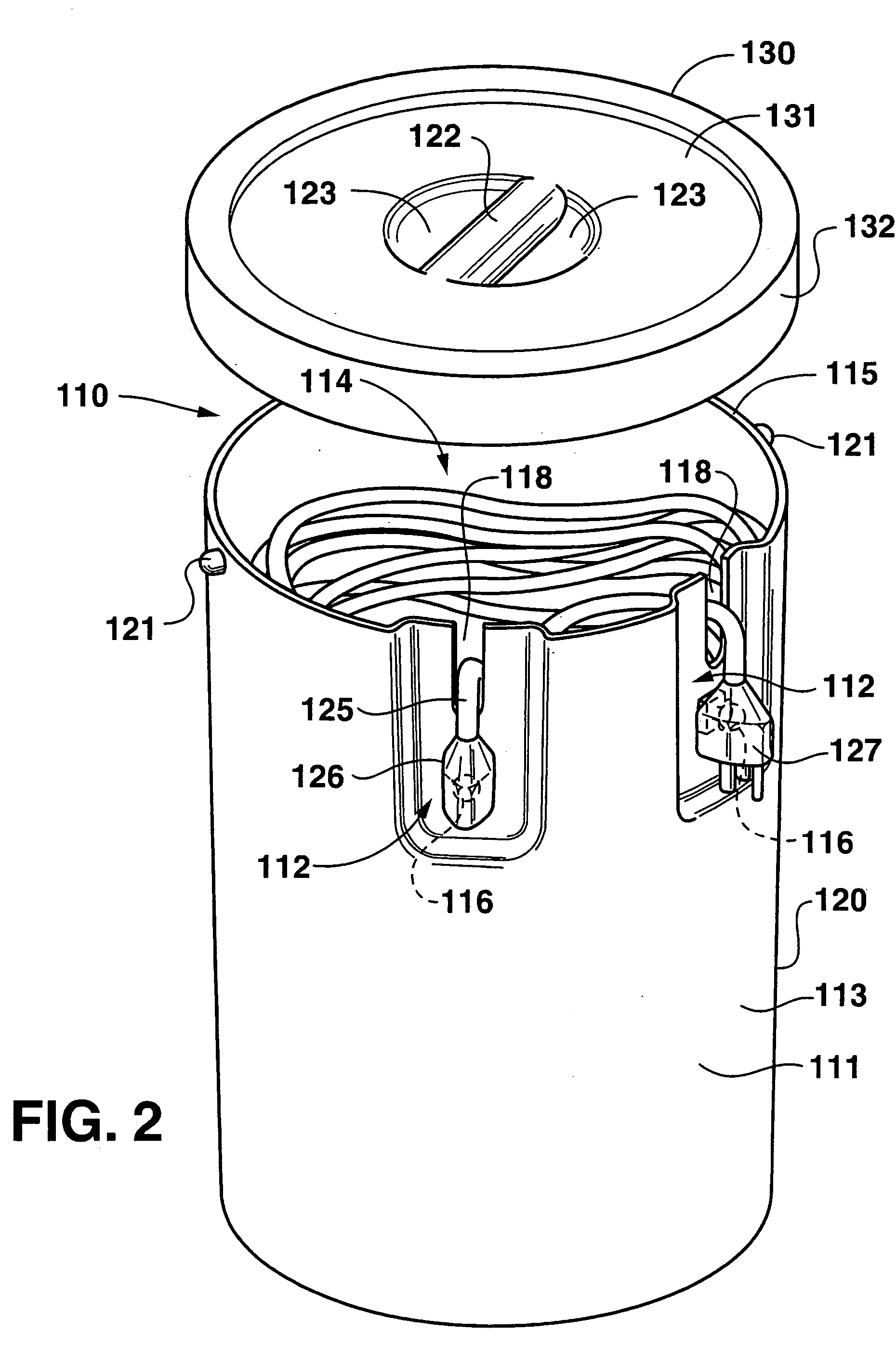 Electric extension cord storage device