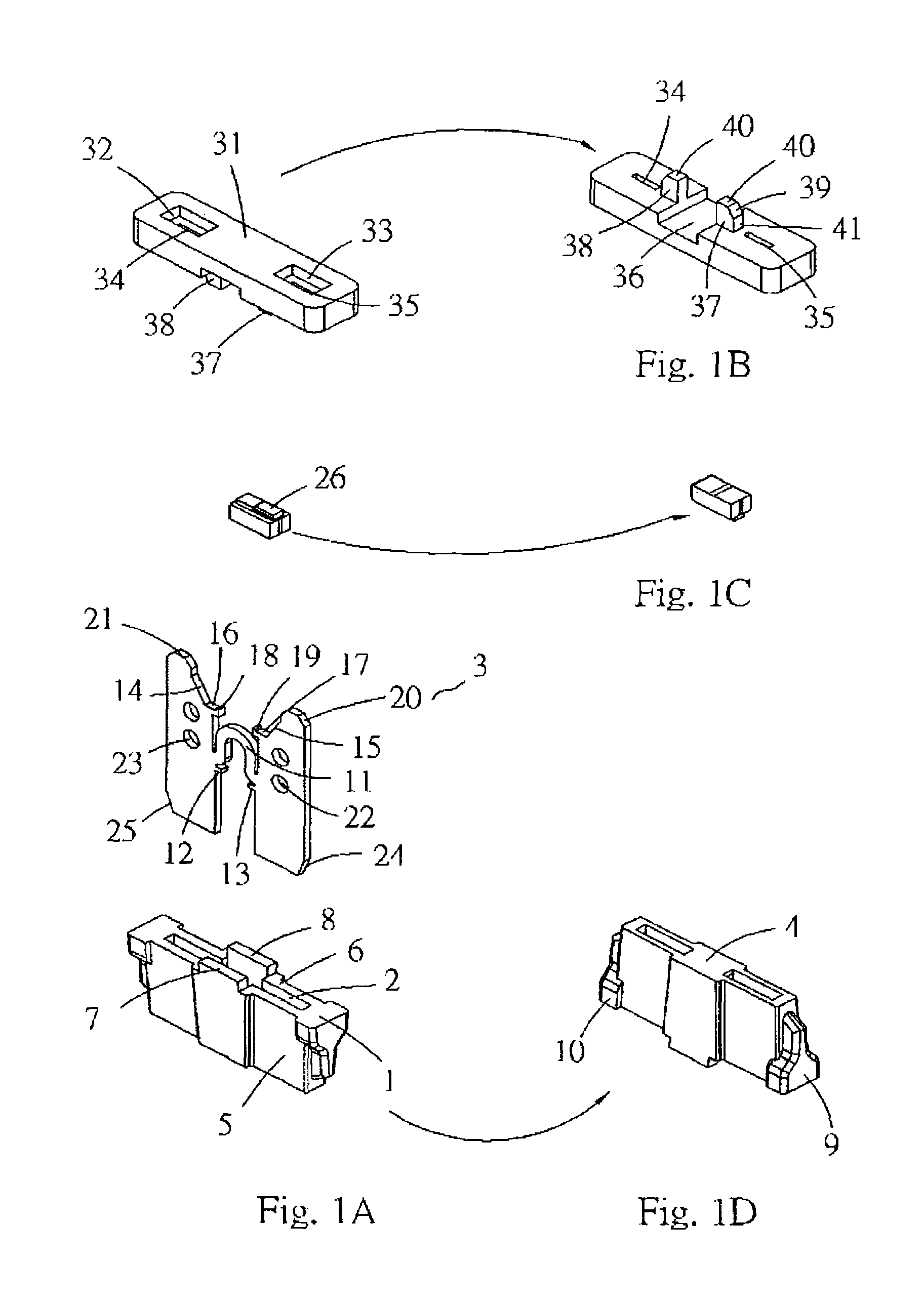 Insertion type fuse with breakage indication