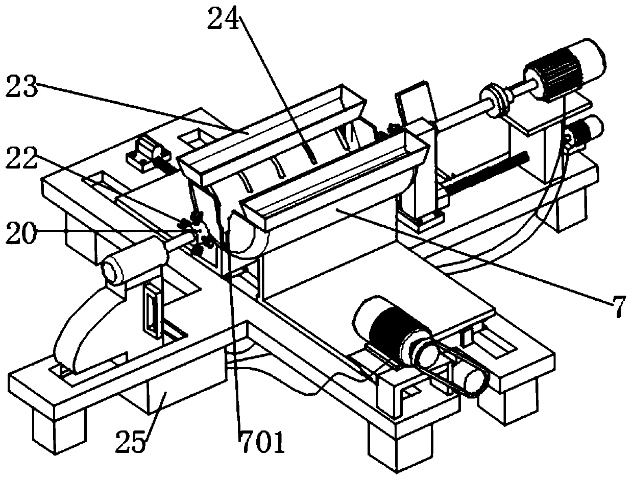 A pump casing casting equipment