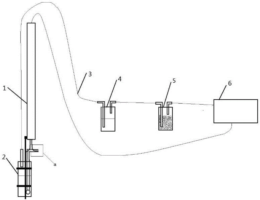 Device and method for testing fogdrop content in smoke gas