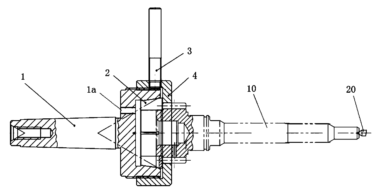 Compound positioning spline milling clamp with center expansion sleeve and workpiece clamping and positioning method