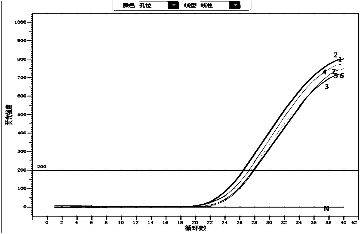 Fluorescence quantitative RT-PCR primers and probe and method for detecting APPV (atypical porcine pestivirus) as well as application