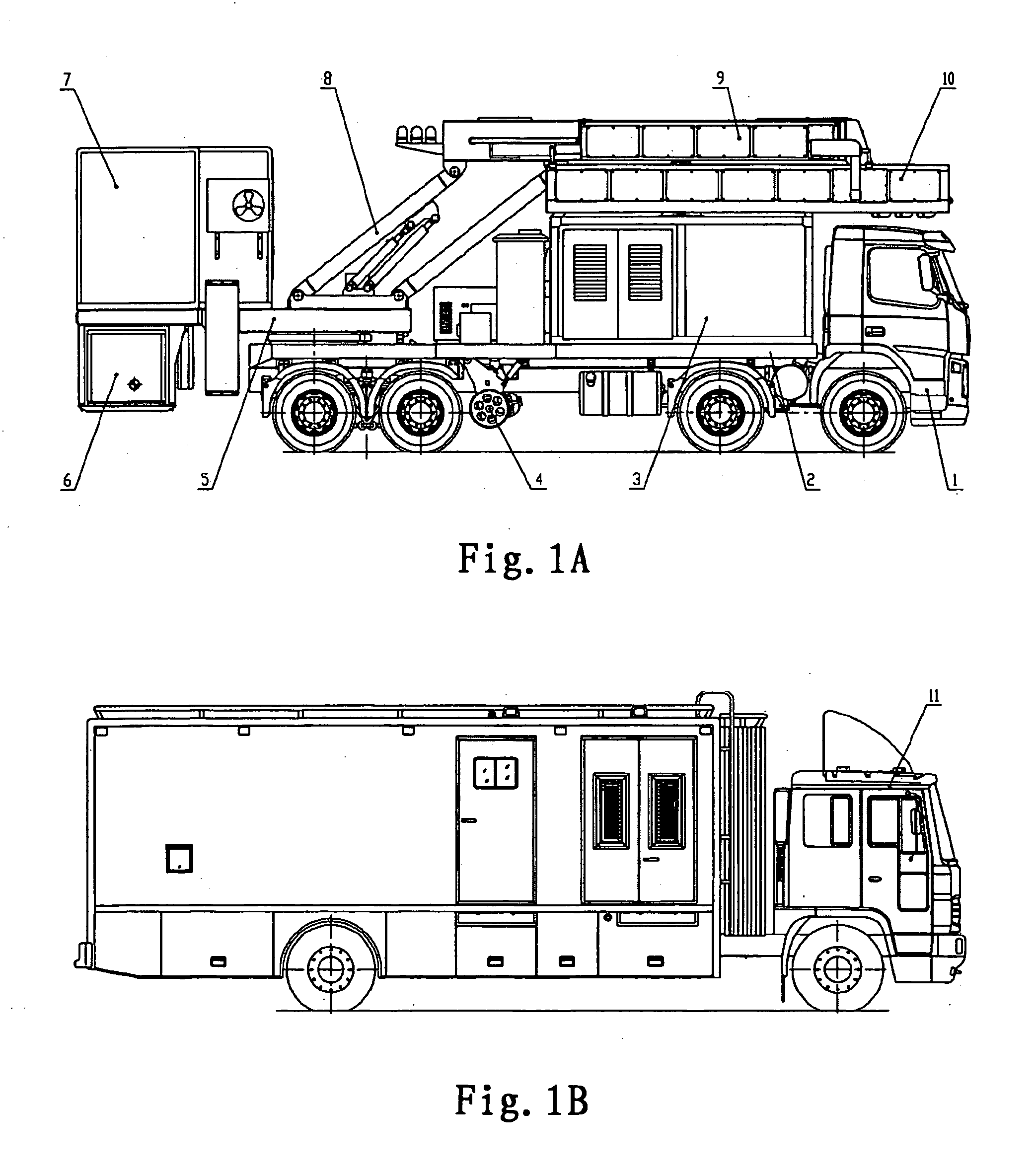 Vehicle-carried mobile container inspection apparatus