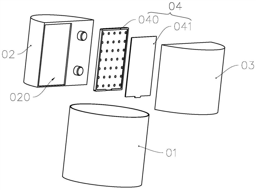 Radiation dose detection device and method for blood irradiator