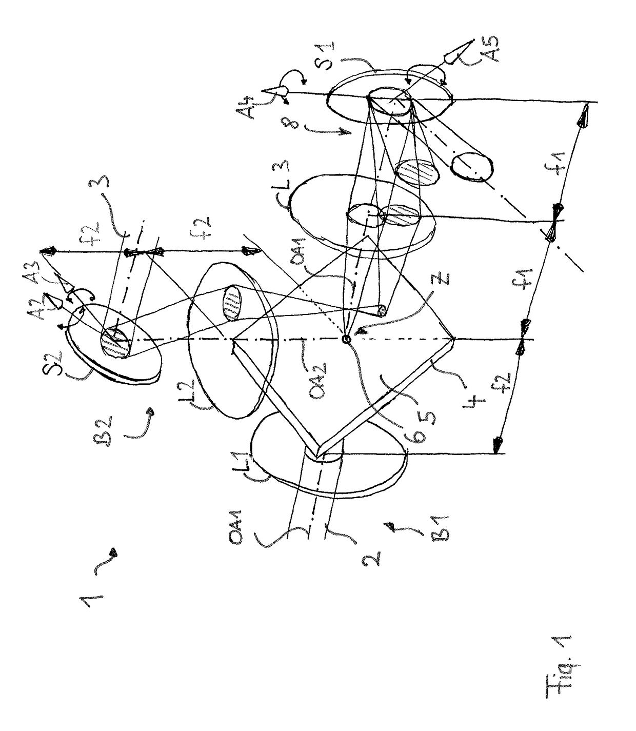 Beam combiner for combining two independently scanned illuminating beams of a light scanning microscope