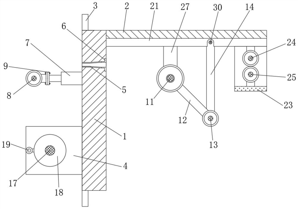 Electric power iron tower high-voltage line pre-tightening device