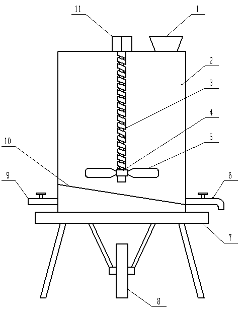 Movable type water-soluble fertilizer fertilization vehicle