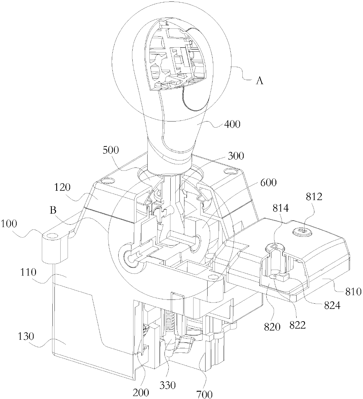 Electronic shifter and car