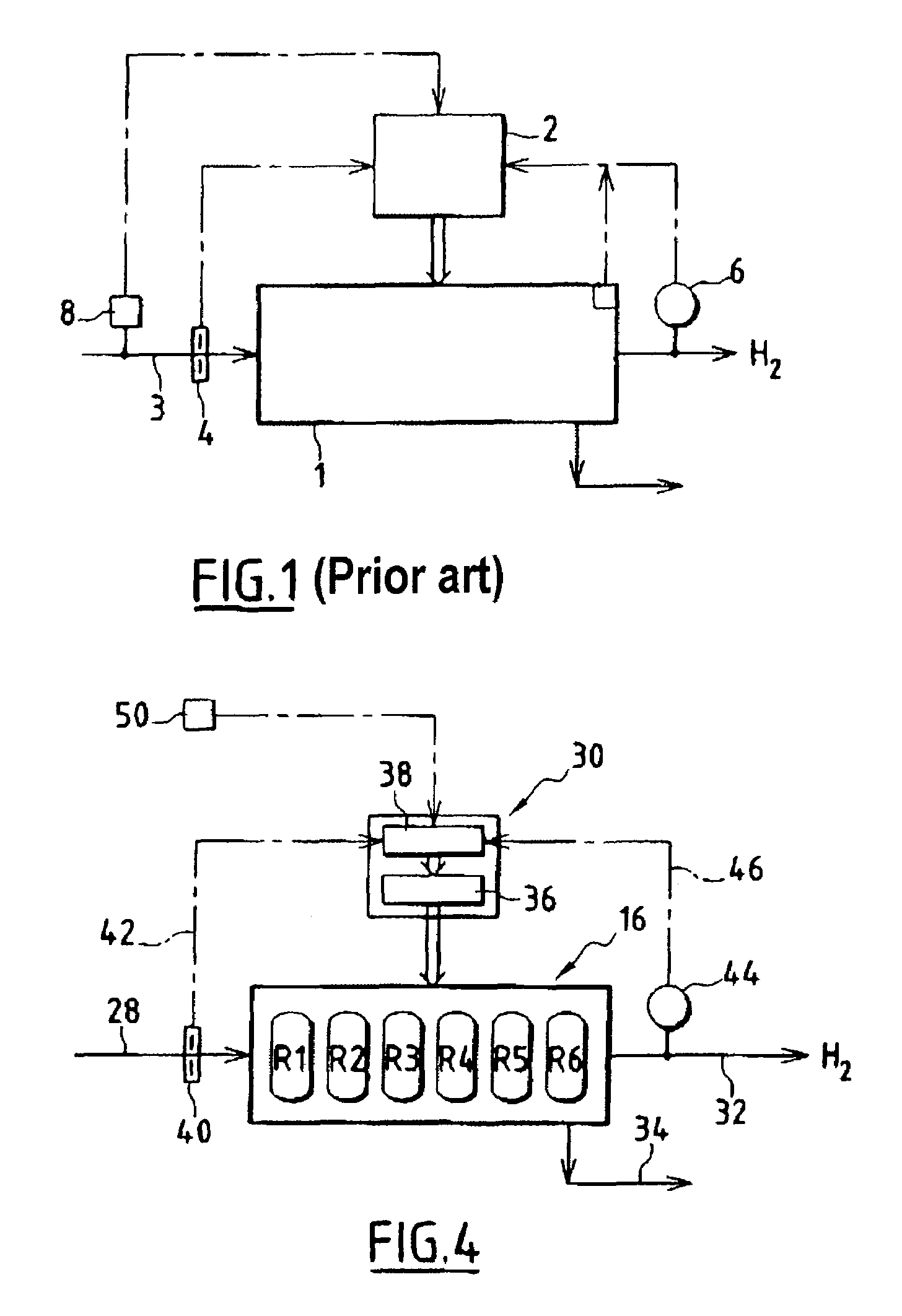 Method for controlling a unit for the treatment by pressure swing adsorption of at least one feed gas