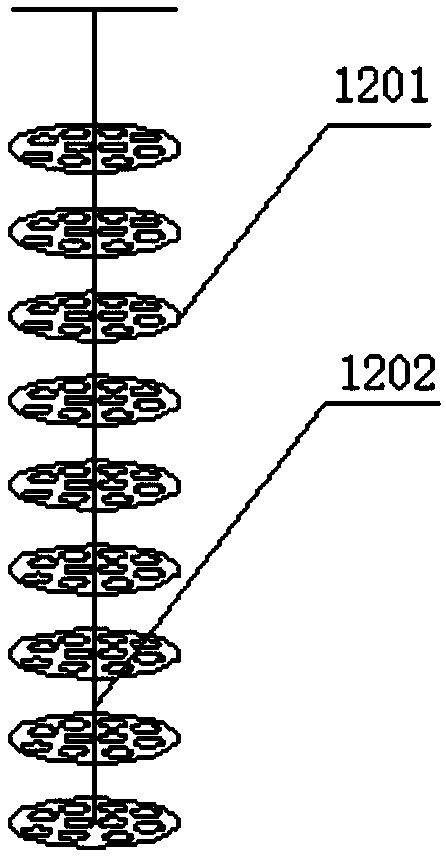 Loaded continuous catalytic column, multi-flux loaded catalytic continuous reaction equipment and its application