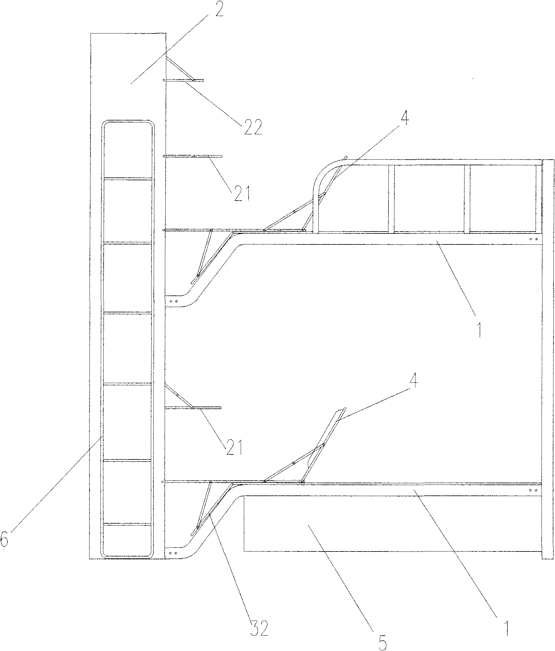 Multi-functional bed and double-deck bed and integrated double-deck bed formed thereby