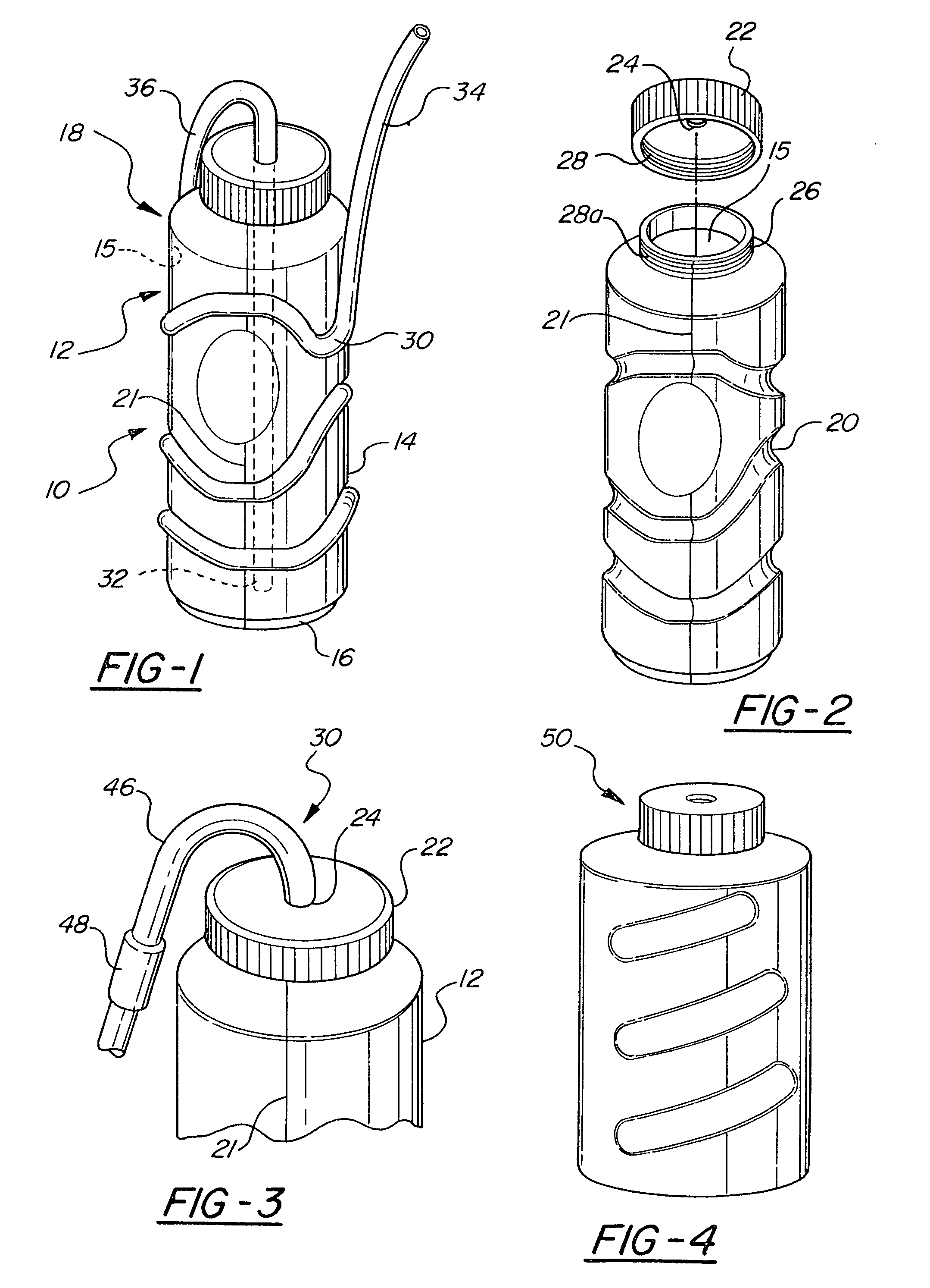 Drink container with molded straw and method of manufacture