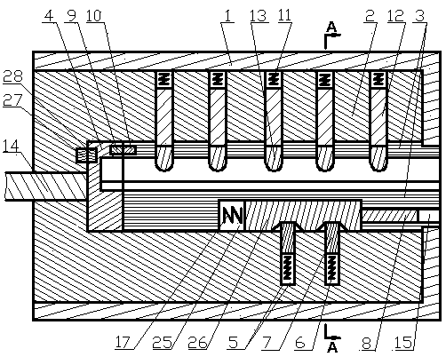 External-lock-and-asynchronously-electromechanical-combined invisible alarm and anti-theft lock