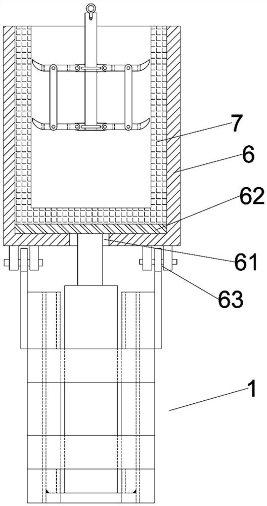 Furnace lining dismounting device for vacuum furnace