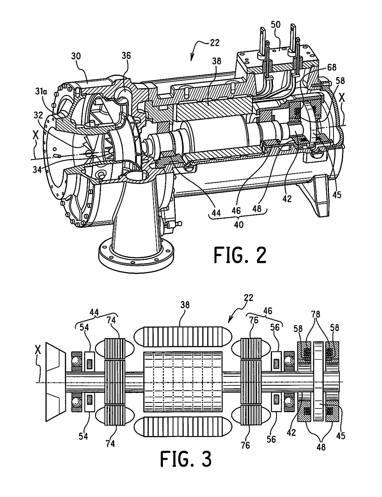 Centrifugal compressor with surge control