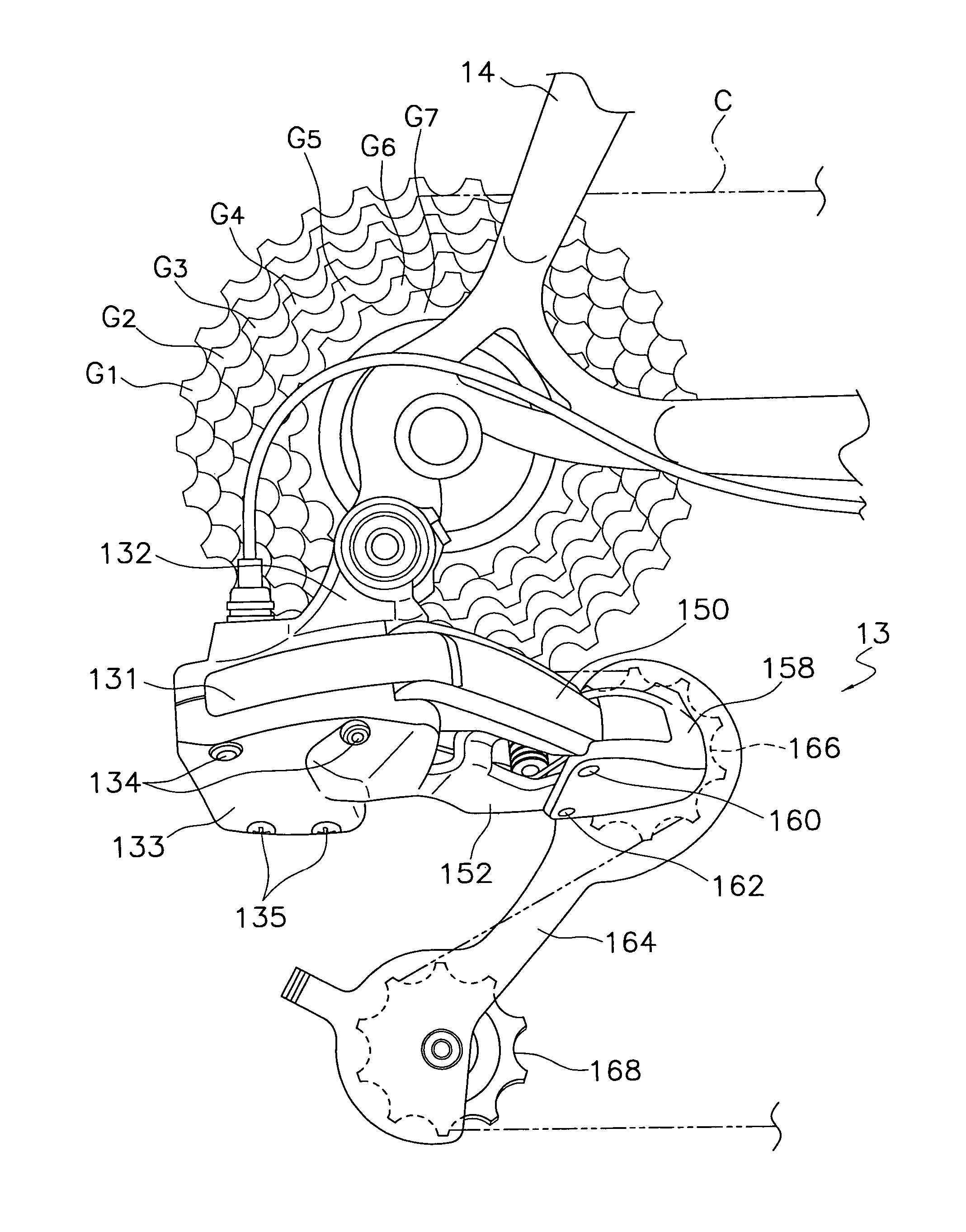 Electric bicycle derailleur