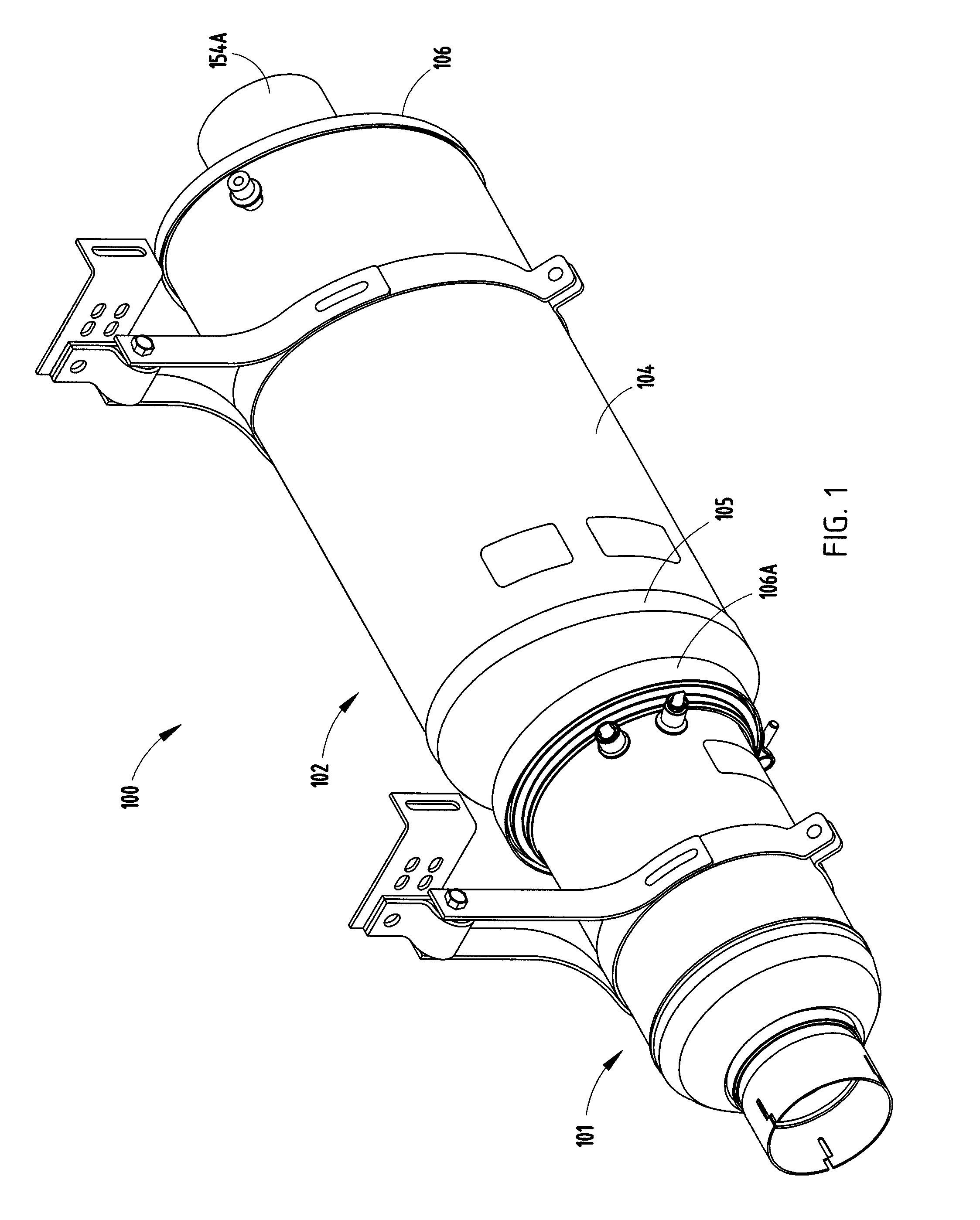 Diesel exhaust filter construction