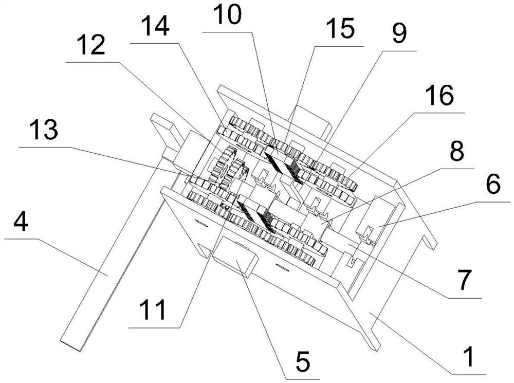 Material overturning device based on disassembling lines