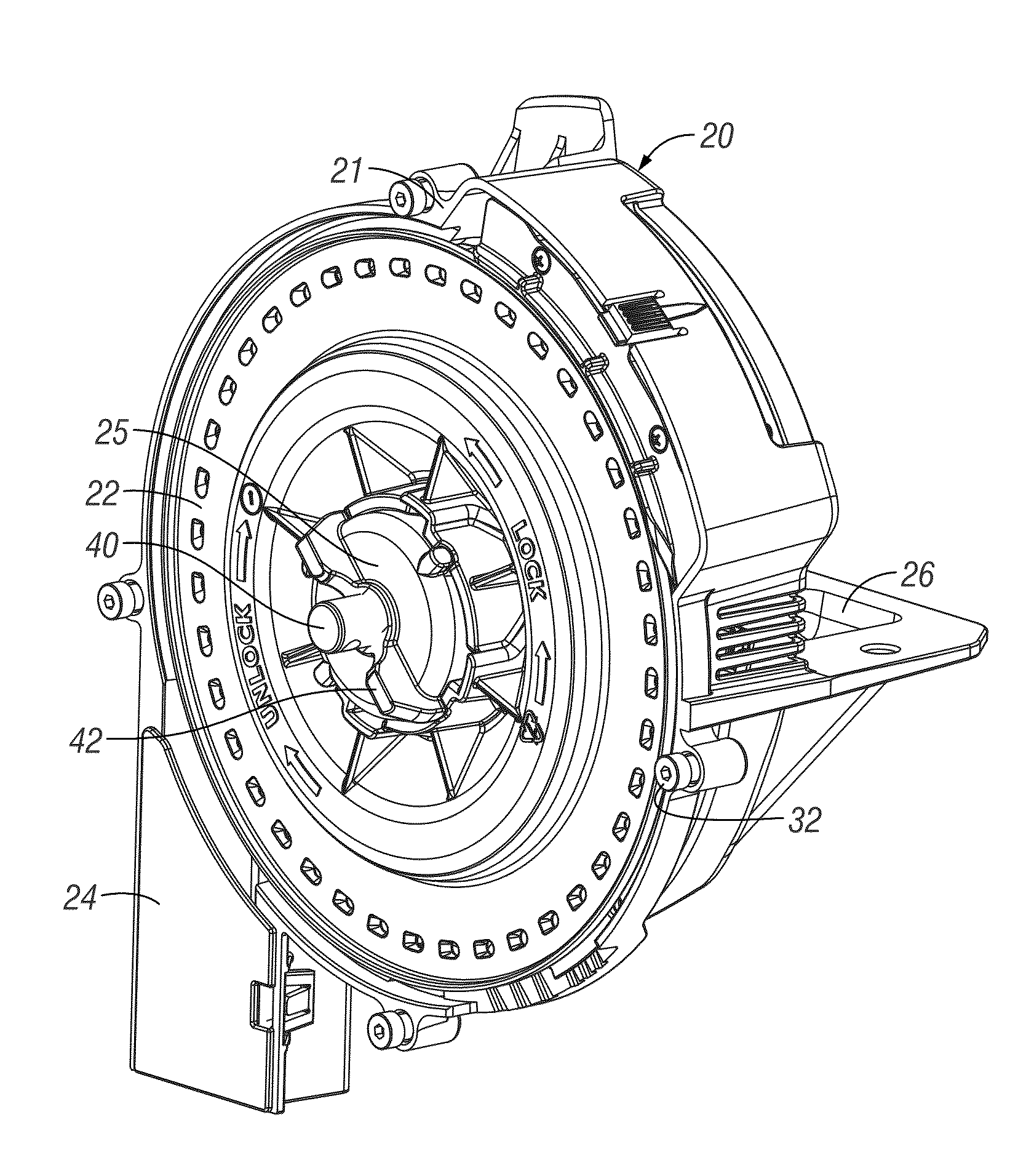 Air seed meter with internal drive