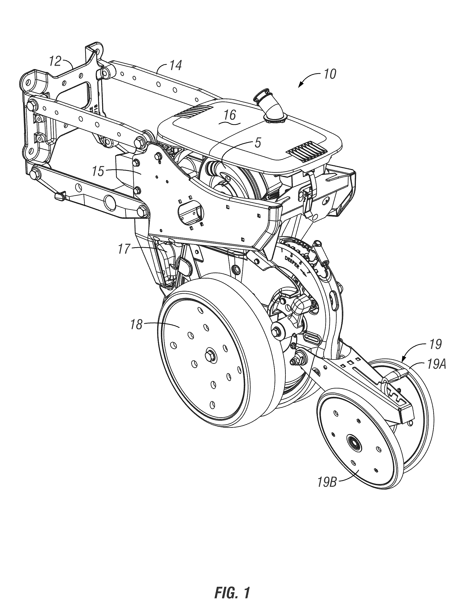 Air seed meter with internal drive