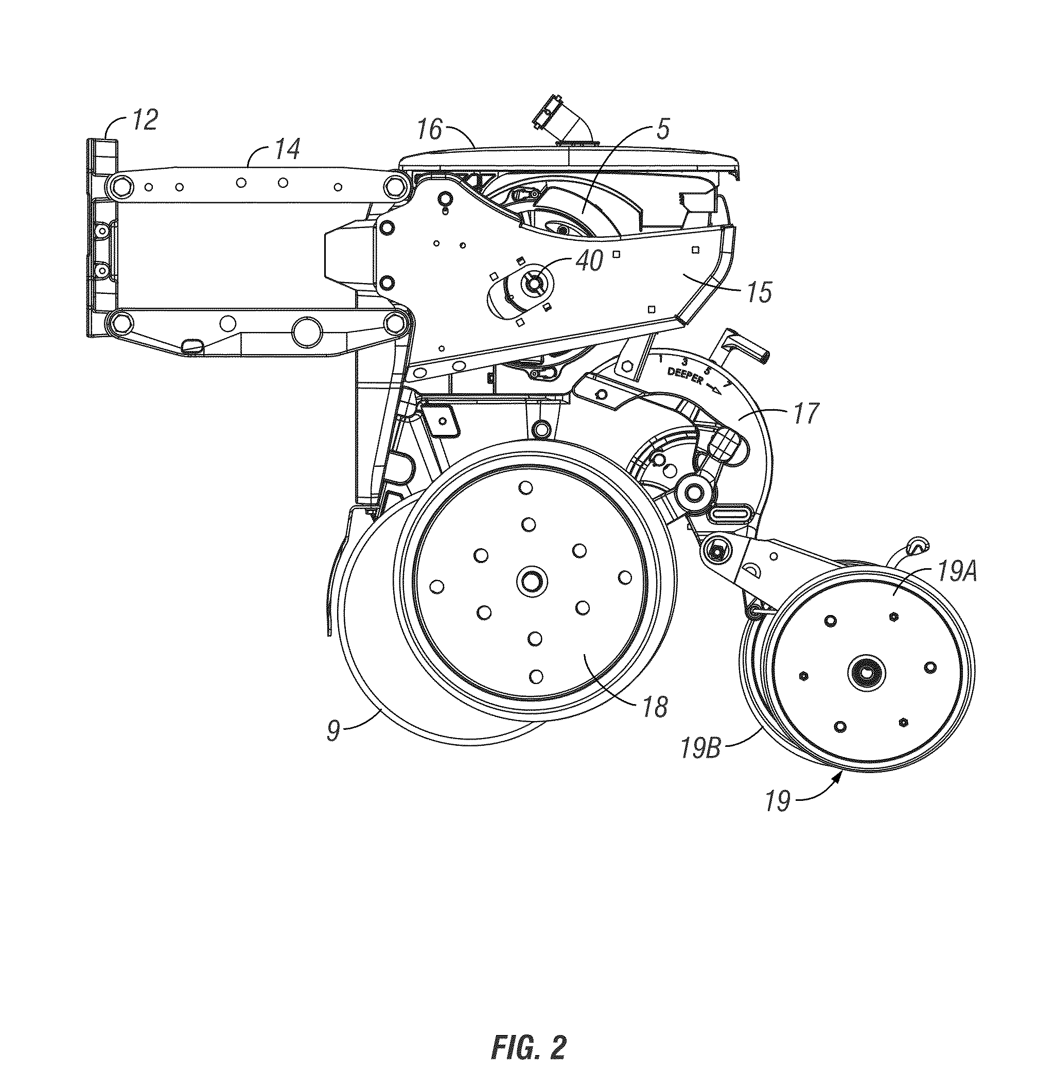 Air seed meter with internal drive