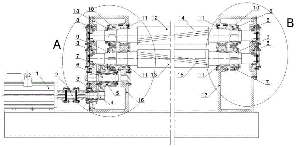 A high-efficiency and energy-saving transmission mechanism for a cross-cutting machine