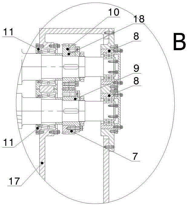 A high-efficiency and energy-saving transmission mechanism for a cross-cutting machine