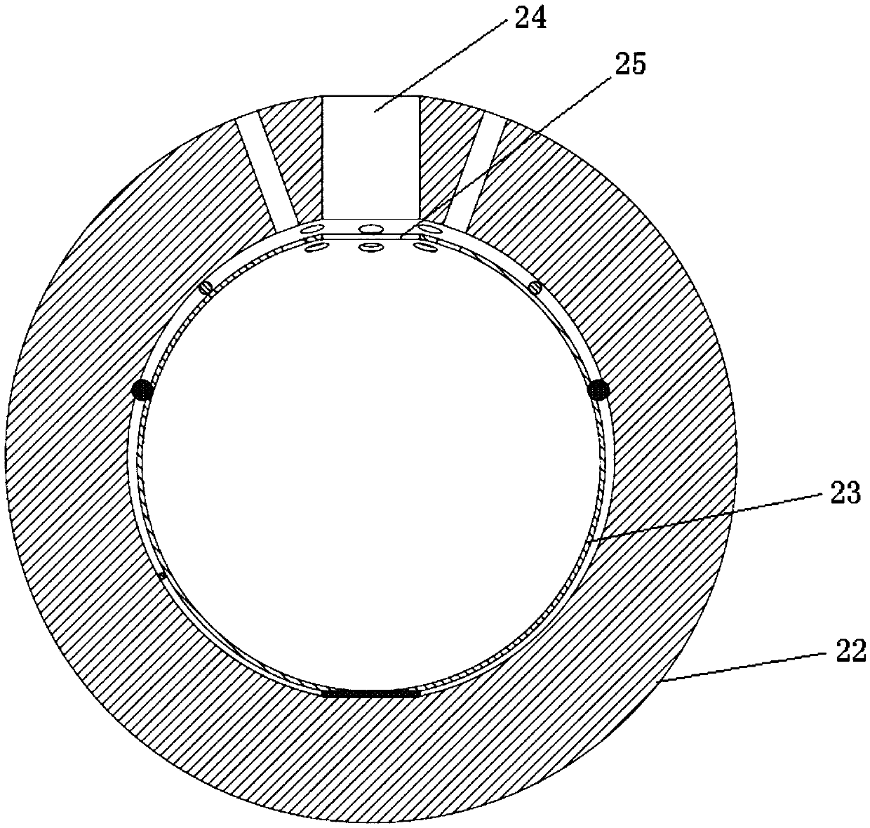 Reactor core molten debris grouping retention and cooling system