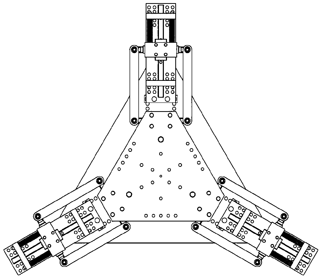 Three-freedom parallel vibration isolating platform with quasi-zero stiffness characteristic