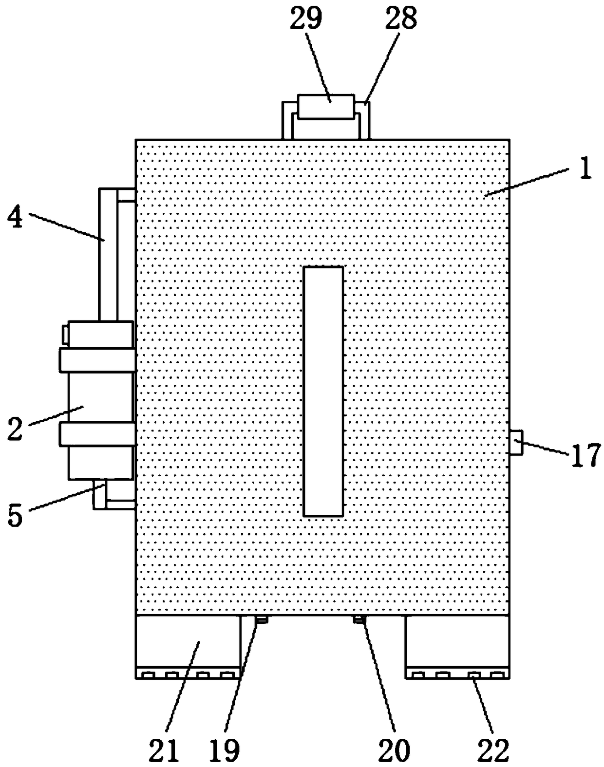 Grinding and mixing device for coating processing