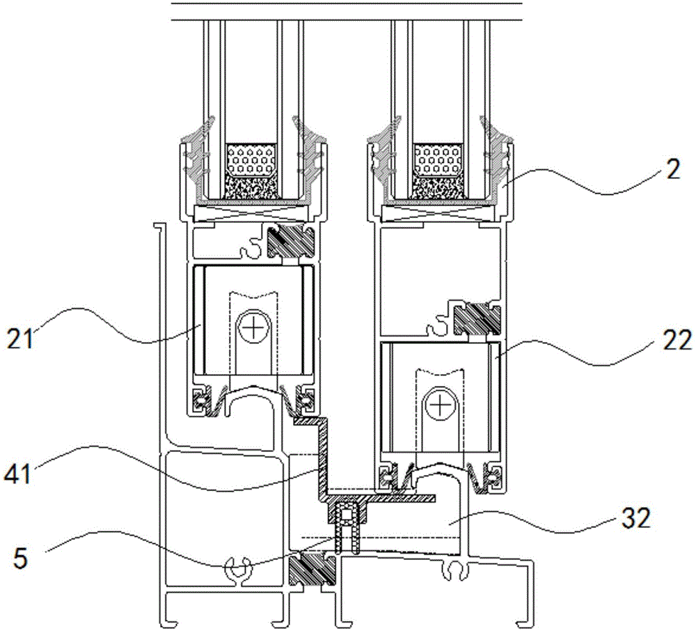 Airtight sliding window