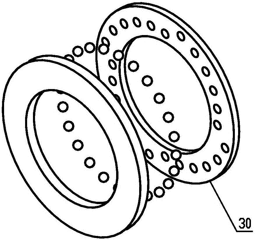 Intermediate drive dense ball shafting mechanism