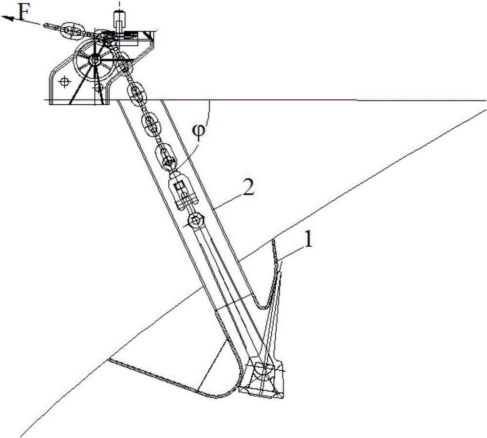 Ship bow anchor system design anchor weighing and dropping model verification method