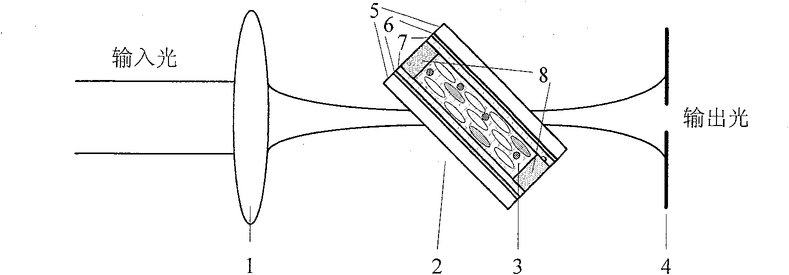 Spatial laser communication all optical signal intensity equalizing device