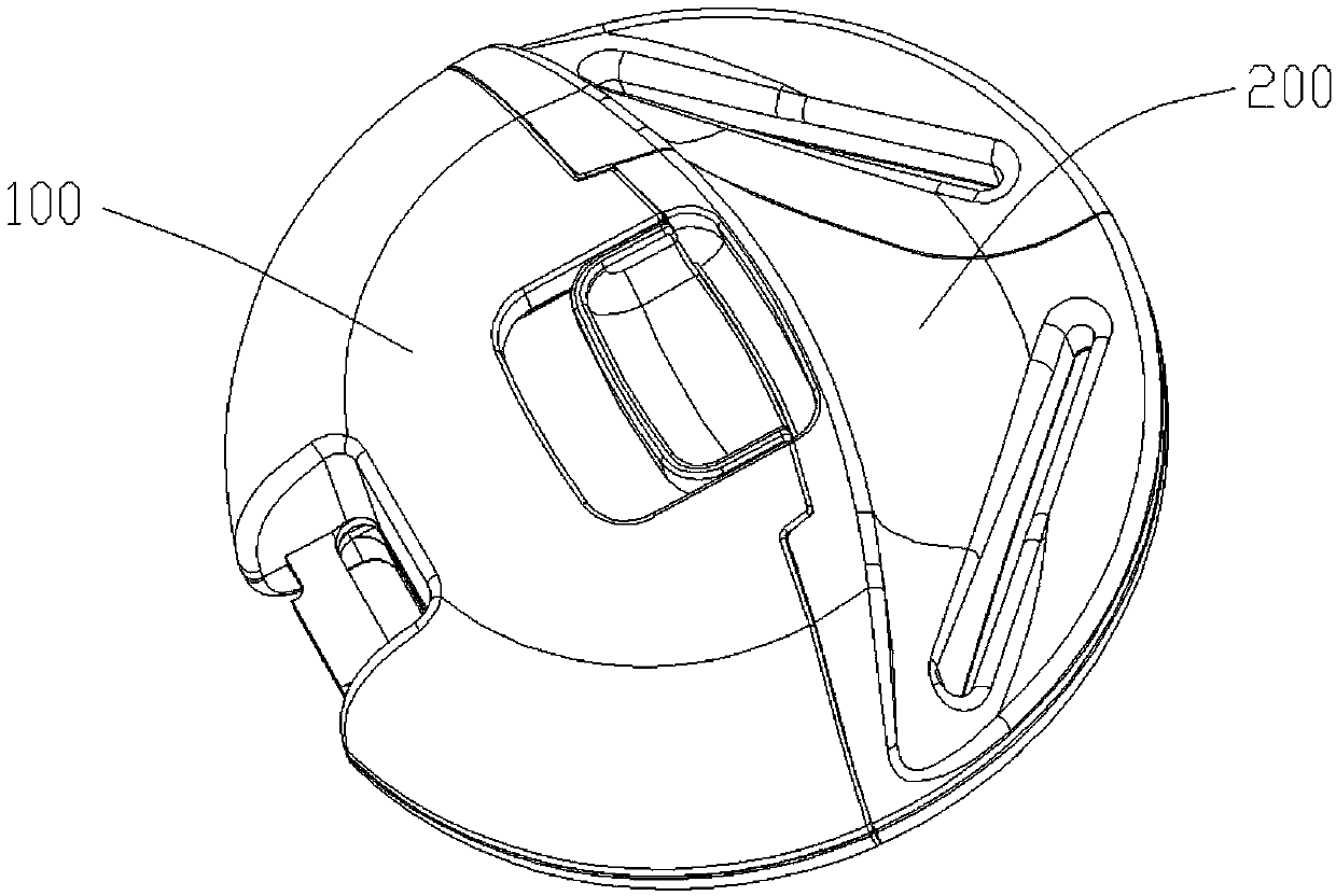 Automatic insertion and separation lock catch