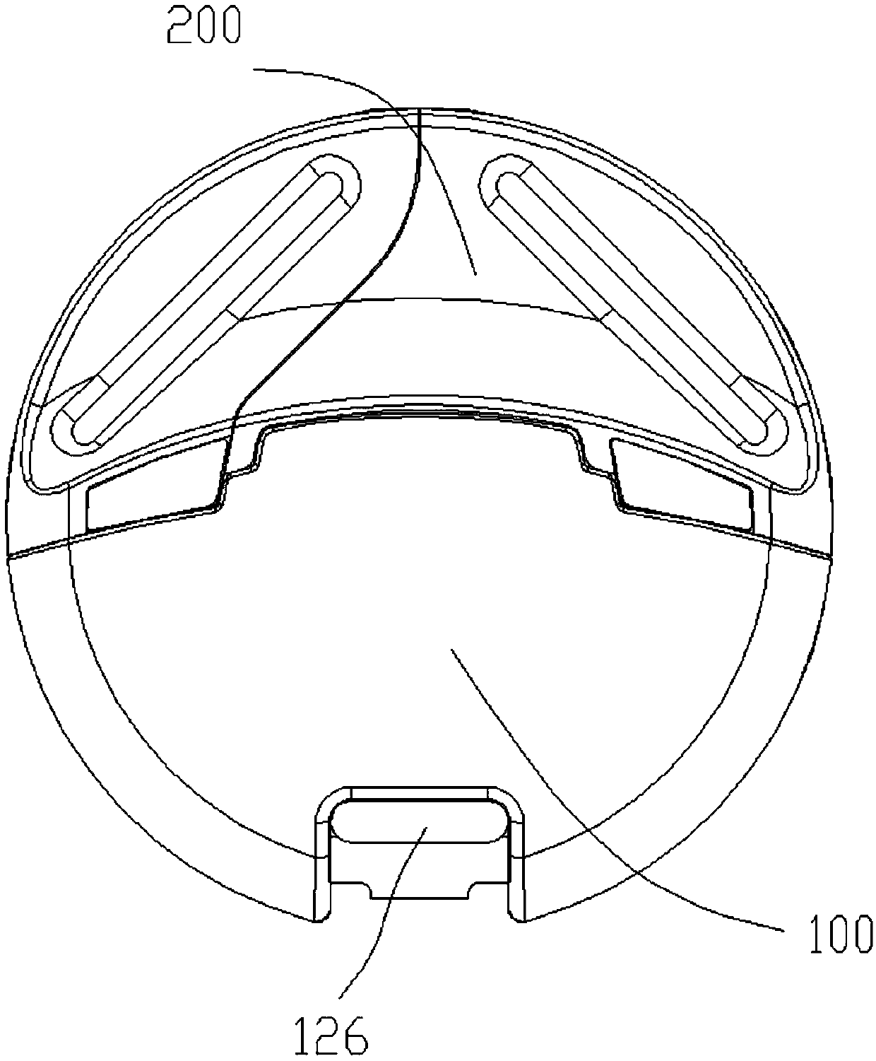 Automatic insertion and separation lock catch