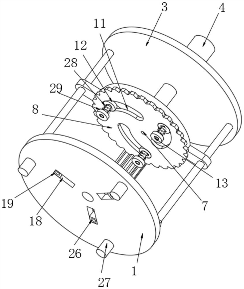 A stamping device for the production and processing of mechanical parts