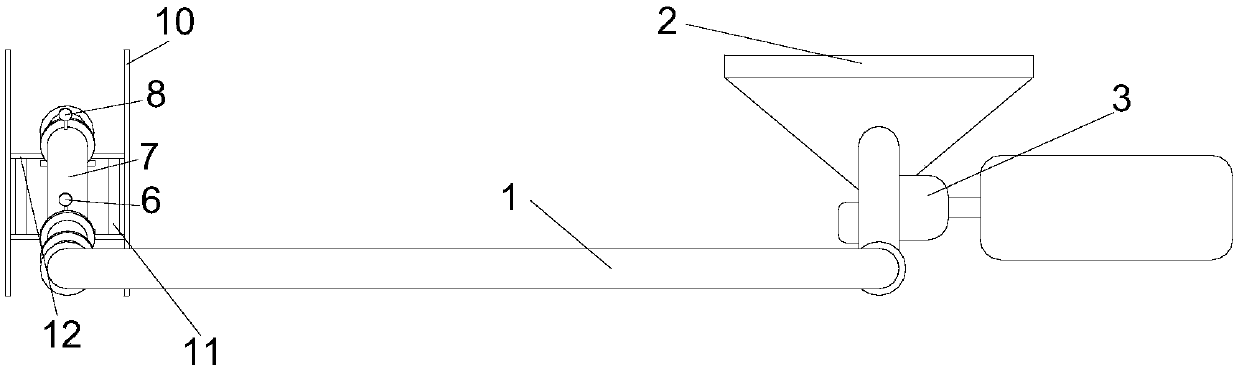 System for testing solid-liquid two-phase flowing with adjustable inclined pipe angle